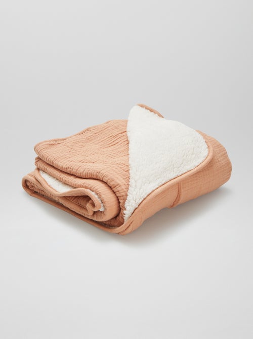 Manta con interior de tejido polar 80 x 100 cm - Kiabi