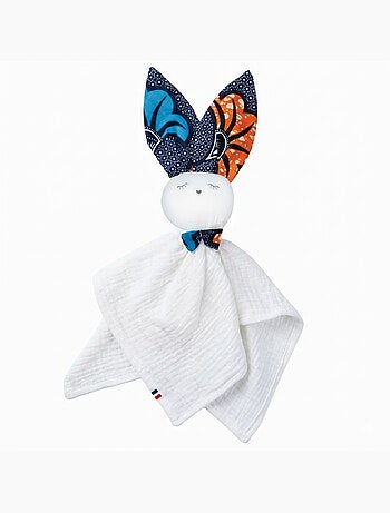 Manta conejito personalizable de muselina de algodón | SEVIRA KIDS