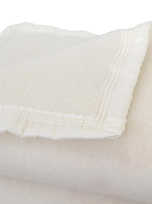 Manta de 100% pura lana virgen de 500 g/m² - Kiabi