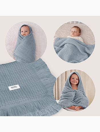 Manta de algodón - LIONELO - 70 x 100 cm - 100 % algodón - 280 g/m²