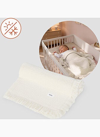 Manta de algodón - LIONELO - 70 x 100 cm - 100 % algodón - 280 g/m²