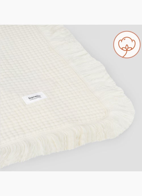 Manta de algodón - LIONELO - 70 x 100 cm - 100 % algodón - 280 g/m² - Kiabi