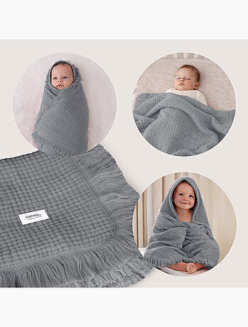 Manta de algodón - LIONELO - 70 x 100 cm - 100 % algodón - 280 g/m²