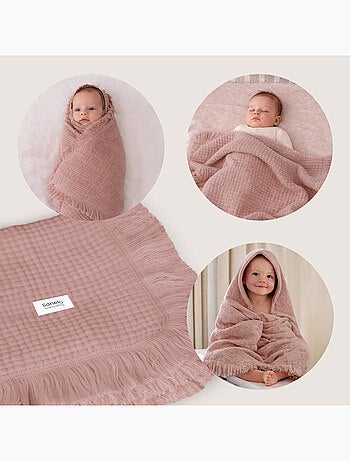 Manta de algodón - LIONELO - 70 x 100 cm - 100 % algodón - 280 g/m²