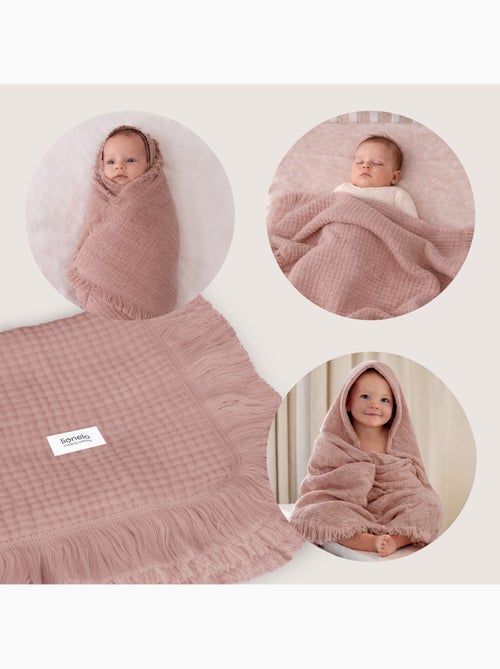 Manta de algodón - LIONELO - 70 x 100 cm - 100 % algodón - 280 g/m² - Kiabi