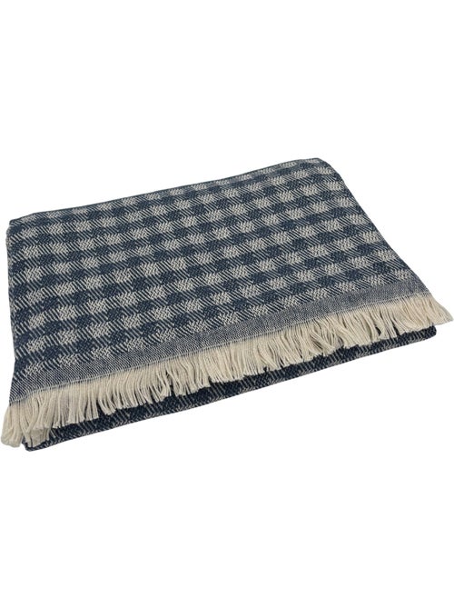 Manta de algodón jacquard de cuadros vichy - Kiabi