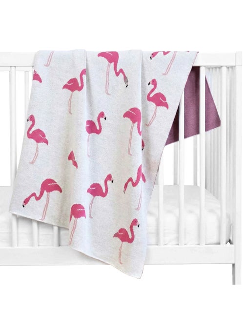 Manta de algodón orgánico, flamenco rosa - SEVIRA KIDS - Kiabi