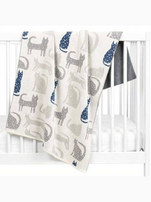 Manta de algodón orgánico, gato - SEVIRA KIDS - Kiabi