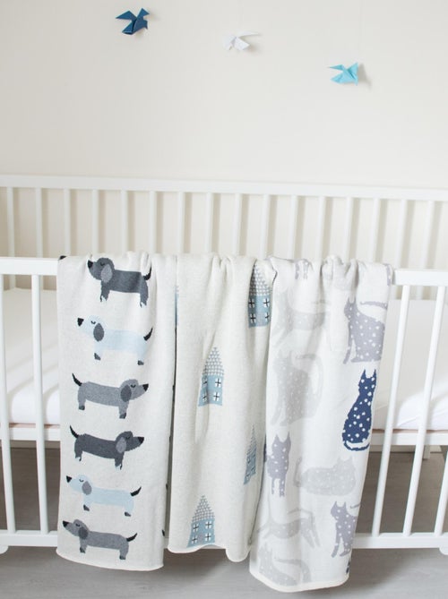 Manta de algodón orgánico, gato | SEVIRA KIDS - Kiabi