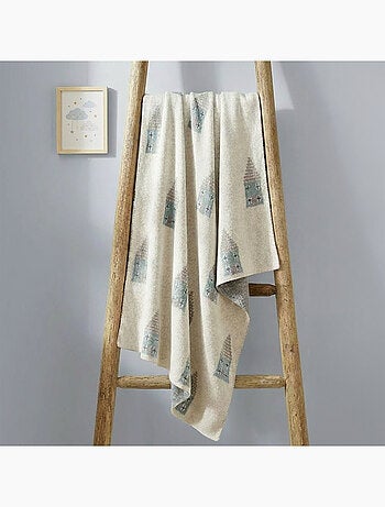 Manta de algodón orgánico para bebé, casas - SEVIRA KIDS