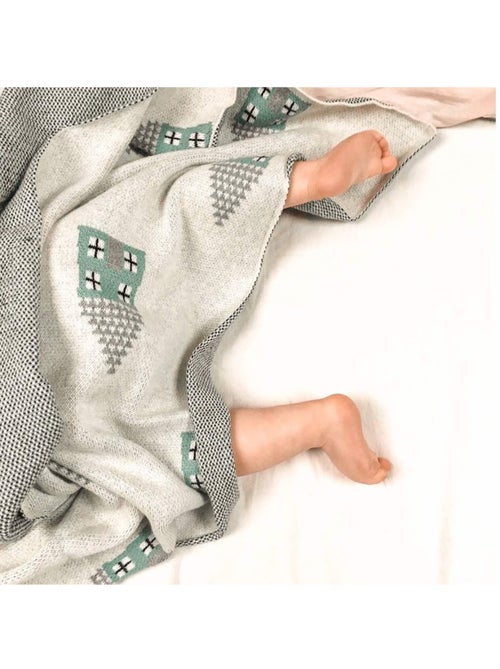 Manta de algodón orgánico para bebé, casas - SEVIRA KIDS - Kiabi