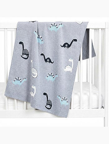 Manta de algodón orgánico para bebé, dinosaurio - SEVIRA KIDS