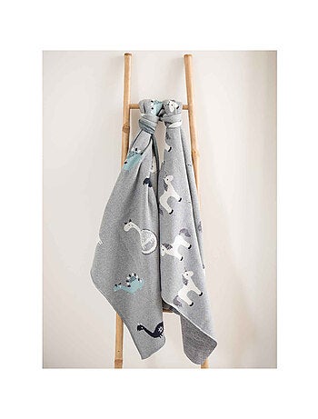 Manta de algodón orgánico para bebé, dinosaurio - SEVIRA KIDS