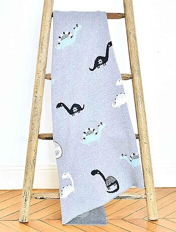 Manta de algodón orgánico para bebé, dinosaurio - SEVIRA KIDS