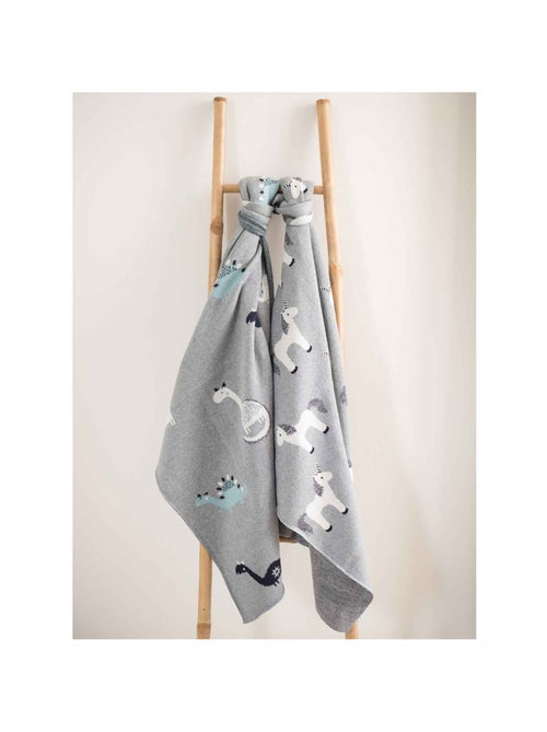 Manta de algodón orgánico para bebé, dinosaurio - SEVIRA KIDS - Kiabi