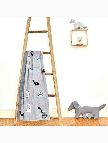 Manta de algodón orgánico para bebé, dinosaurio | SEVIRA KIDS
