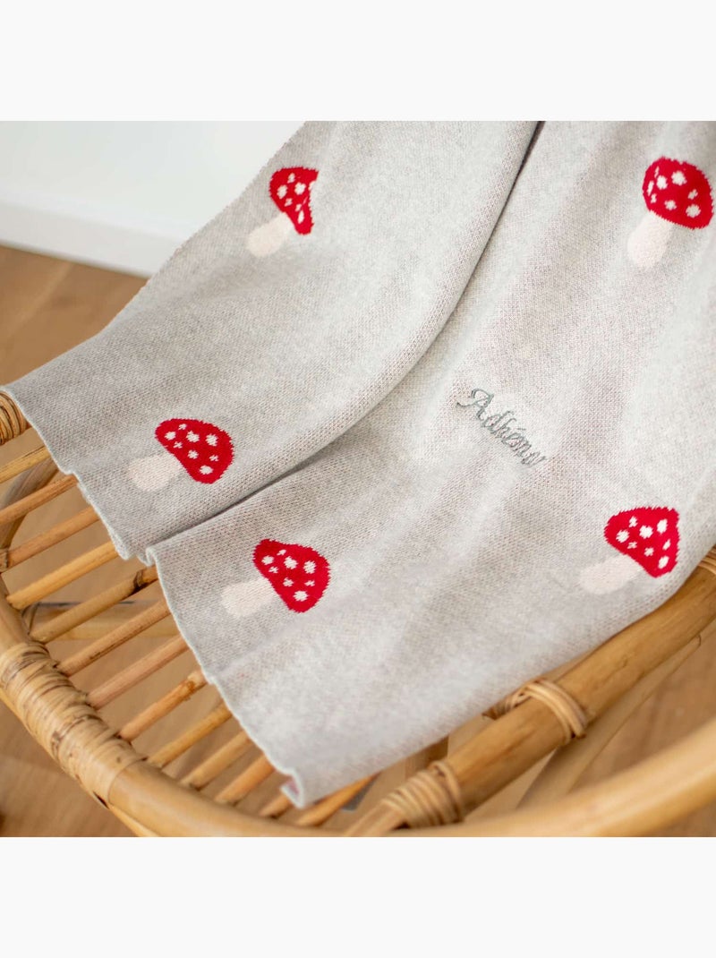 Manta de algodón orgánico para bebé, seta | SEVIRA KIDS Gris - Kiabi