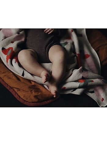 Manta de algodón orgánico para bebé, teckel - SEVIRA KIDS