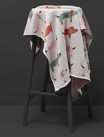 Manta de algodón orgánico para bebé, teckel | SEVIRA KIDS