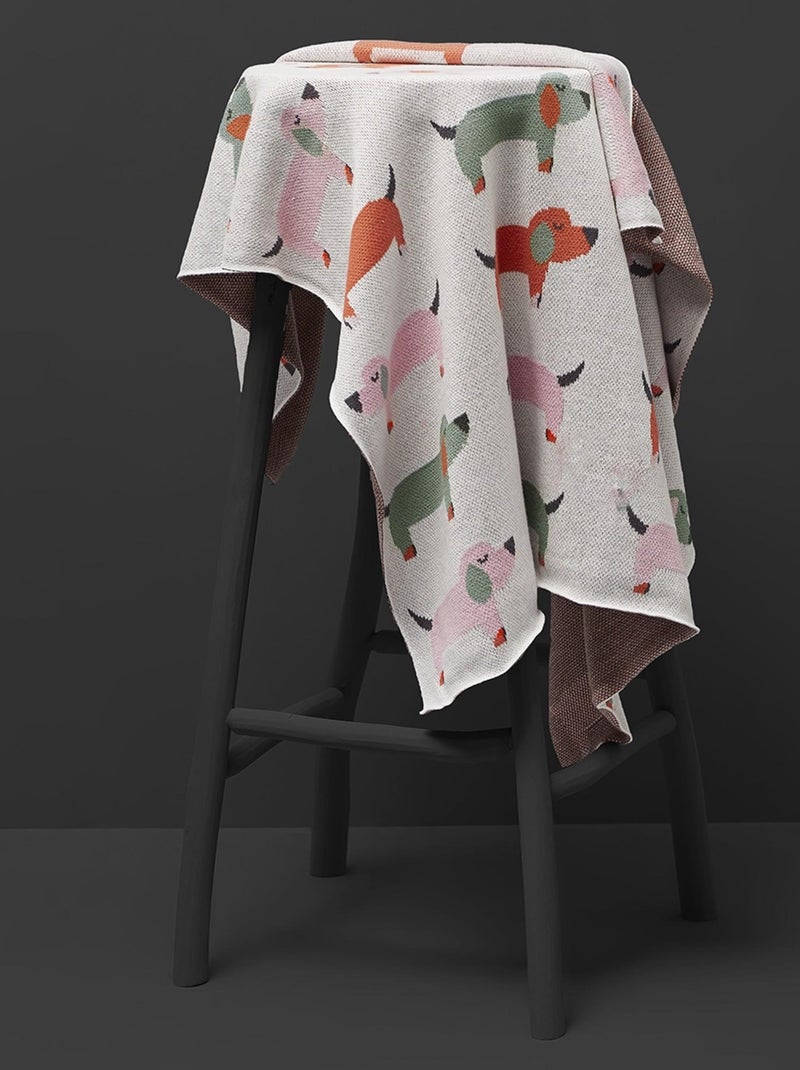 Manta de algodón orgánico para bebé, teckel | SEVIRA KIDS Rosa - Kiabi