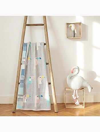 Manta de algodón orgánico para bebé, toucan | SEVIRA KIDS