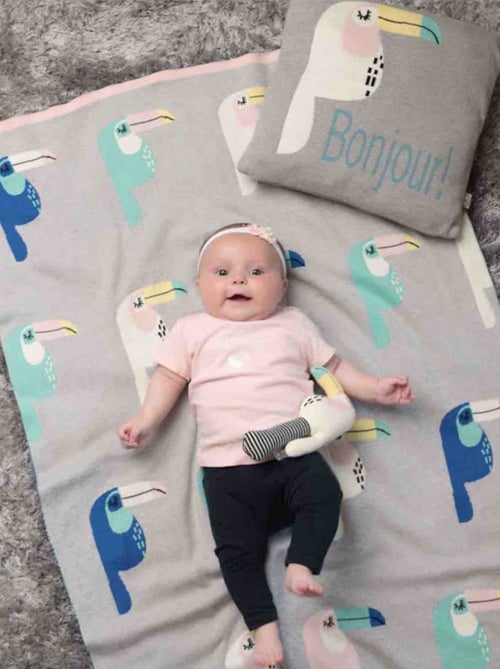 Manta de algodón orgánico para bebé, toucan | SEVIRA KIDS - Kiabi