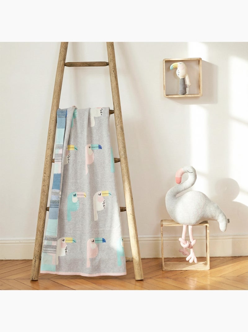 Manta de algodón orgánico para bebé, toucan | SEVIRA KIDS Gris - Kiabi