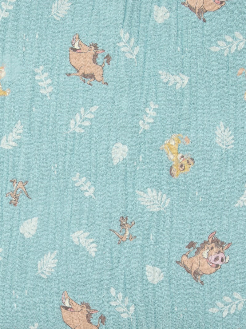 Manta de algodón y tejido polar 'Simba' VERDE - Kiabi