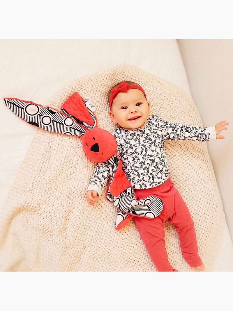 Manta de apego conejito de bambú para bebé | SEVIRA KIDS Rojo - Kiabi