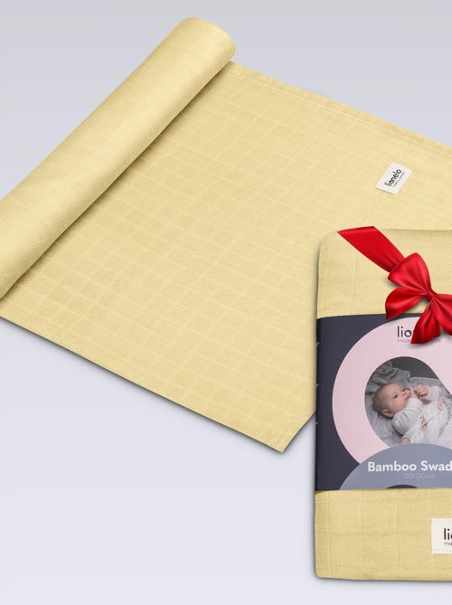 Manta de bambú para bebé 120x120 cm - LIONELO - 100% algodón - Hipoalergénica - Kiabi