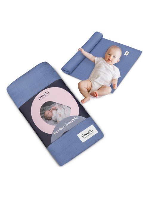 Manta de bambú para bebé 120x120 cm - LIONELO - 100% algodón - Hipoalergénica - Kiabi