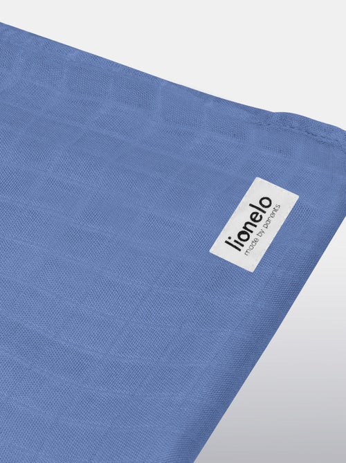 Manta de bambú para bebé 120x120 cm - LIONELO - 100% algodón - Hipoalergénica - Kiabi