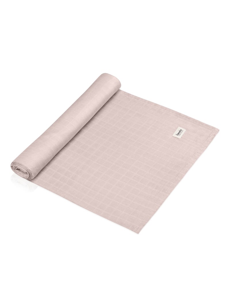 Manta de bambú para bebé 120x120 cm - LIONELO - 100% algodón - Hipoalergénica Beige - Kiabi