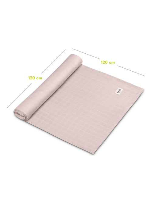 Manta de bambú para bebé 120x120 cm - LIONELO - 100% algodón - Hipoalergénica - Kiabi