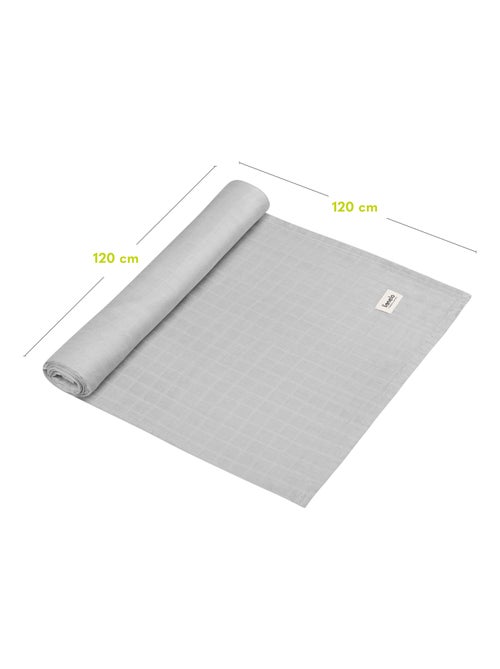 Manta de bambú para bebé 120x120 cm - LIONELO - 100% algodón - Hipoalergénica - Kiabi