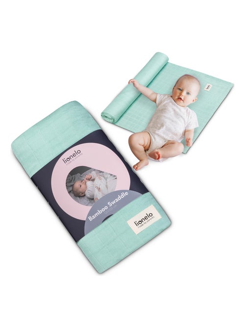 Manta de bambú para bebé 120x120 cm - LIONELO - 100% algodón - Hipoalergénica - Kiabi