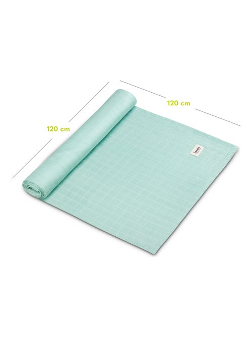 Manta de bambú para bebé 120x120 cm - LIONELO - 100% algodón - Hipoalergénica - Kiabi