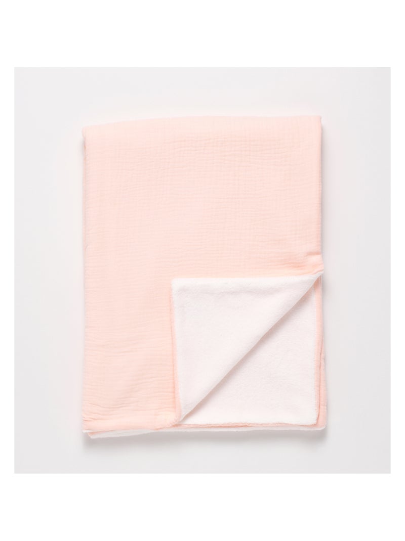 Manta de bebé de gasa de algodón y - SAUTHON Rosa - Kiabi