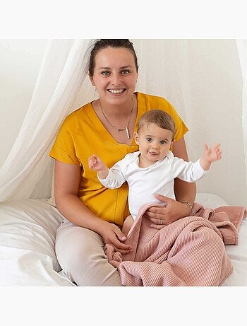 Manta de bebé reversible