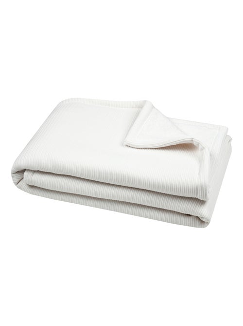 Manta de canalé ultrasuave - Kiabi Manta de canalé ultrasuave - Kiabi