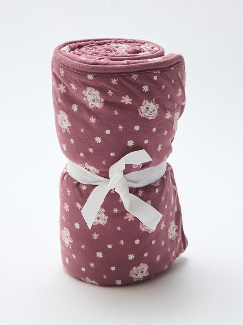 Manta de doble cara 'Disney' 'Marie' en punto de algodón 80x100 cm - Kiabi