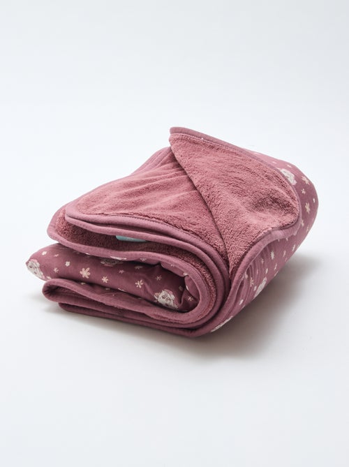 Manta de doble cara 'Disney' 'Marie' en punto de algodón 80x100 cm - Kiabi