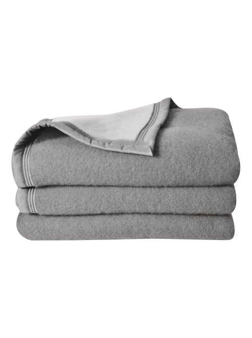 Manta de doble cara Woolmark - Kiabi