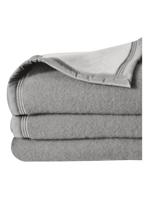 Manta de doble cara Woolmark - Kiabi
