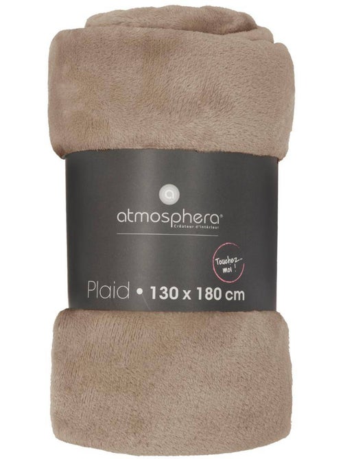 Manta de franela beige ollis 130x180cm - Kiabi Manta de franela beige ollis 130x180cm - Kiabi
