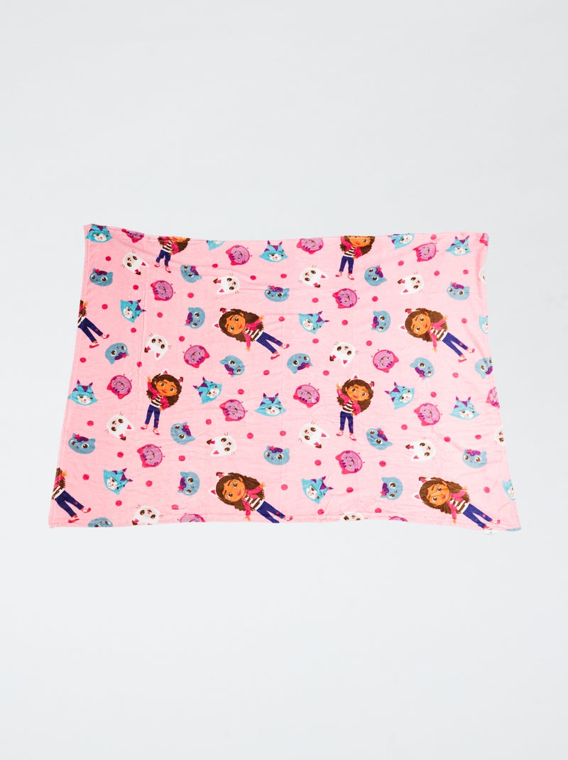 Manta de franela 'Gabby y la casa mágica' Rosa - Kiabi