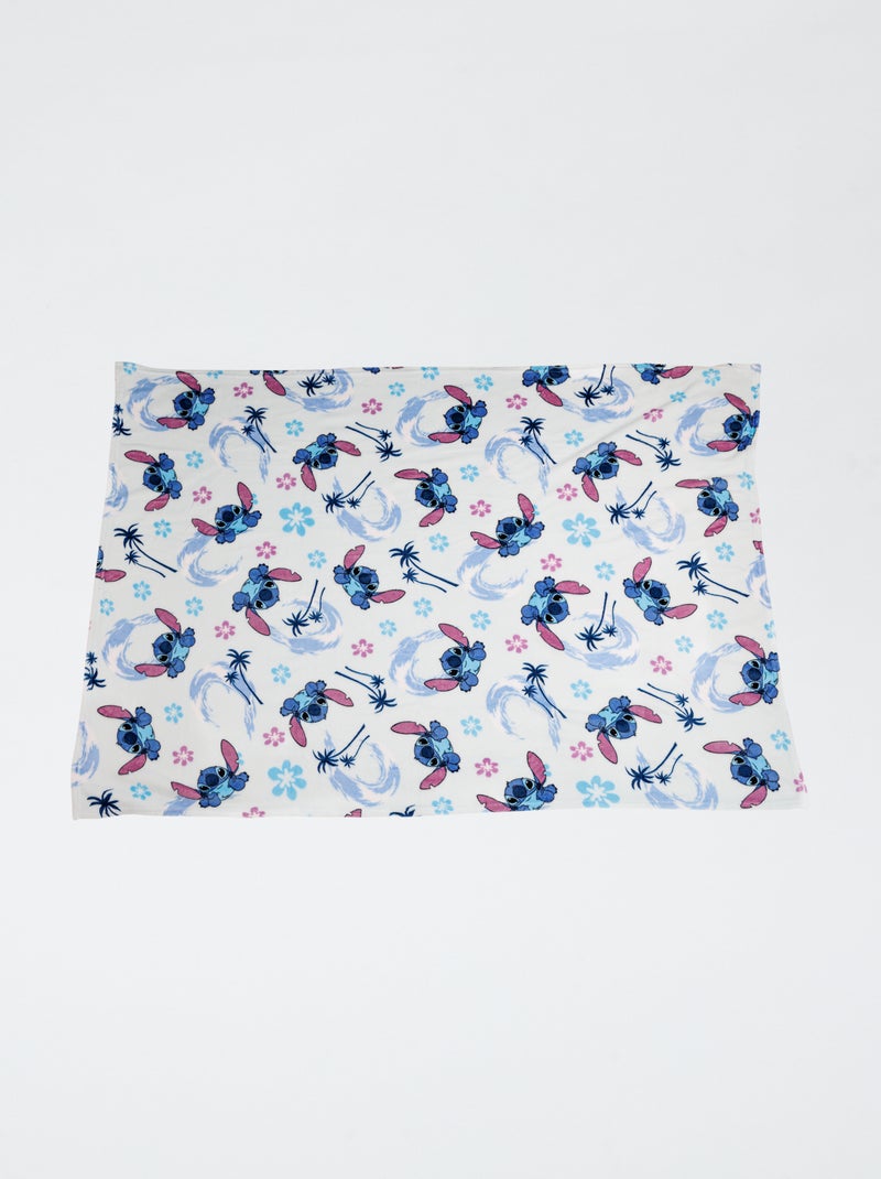 Manta de franela 'Stitch' Azul - Kiabi