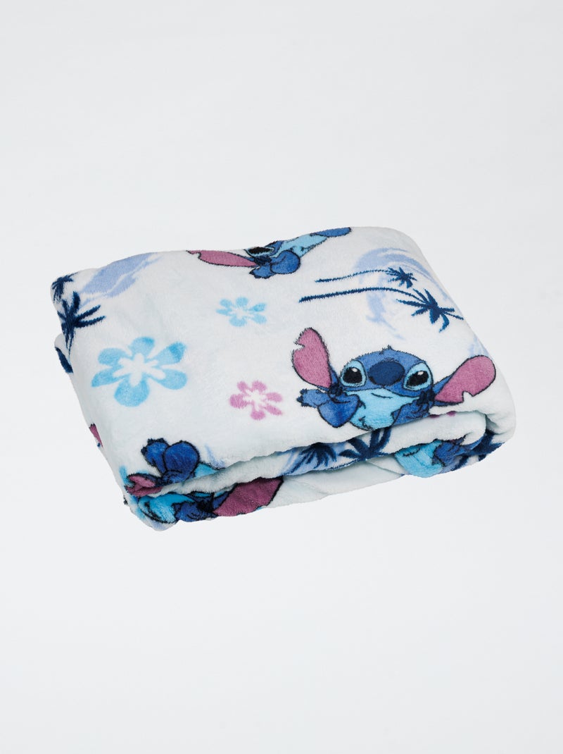 Manta de franela 'Stitch' Azul - Kiabi