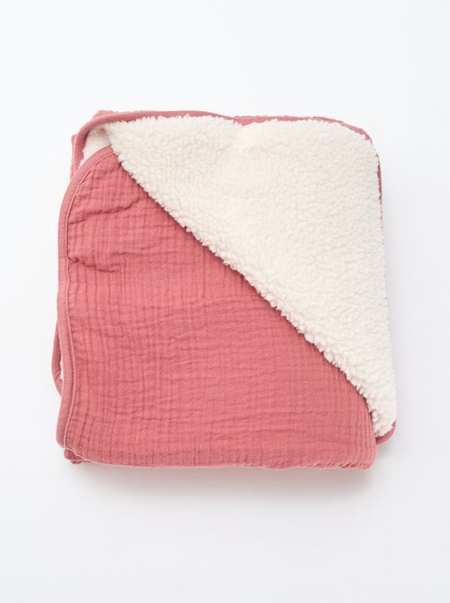 Manta de gasa de algodón y tejido polar - Kiabi