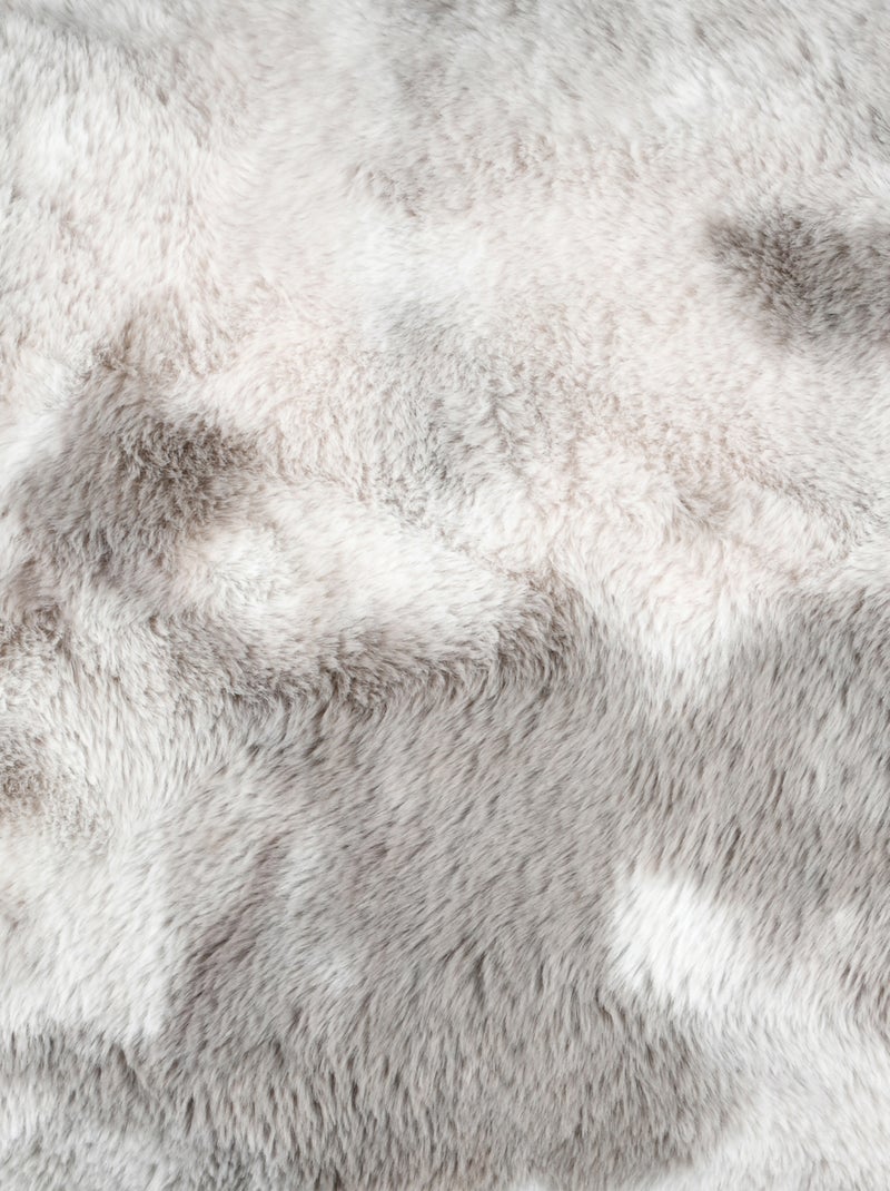 Manta de imitación piel ultrasuave Beige concha - Kiabi